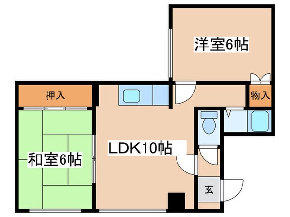 レジデンス33の物件間取画像